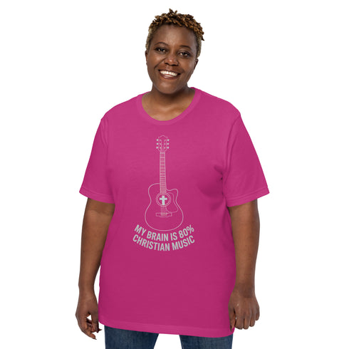 My Brain is 80% Christian Bible Verse Music Christian Bible Verse T-Shirt